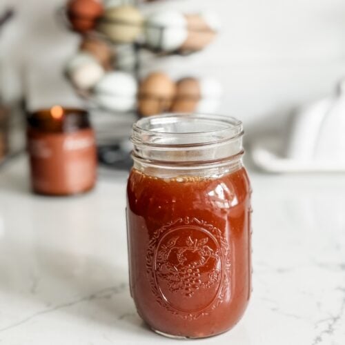 Homemade caramel sauce