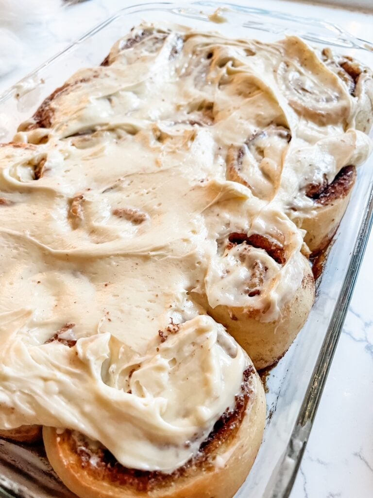 Meta Description (SEO): Make the softest, gooiest copycat Cinnabon cinnamon rolls right at home! This easy homemade cinnamon roll recipe features a buttery dough, cinnamon brown sugar filling, and the BEST cream cheese frosting.