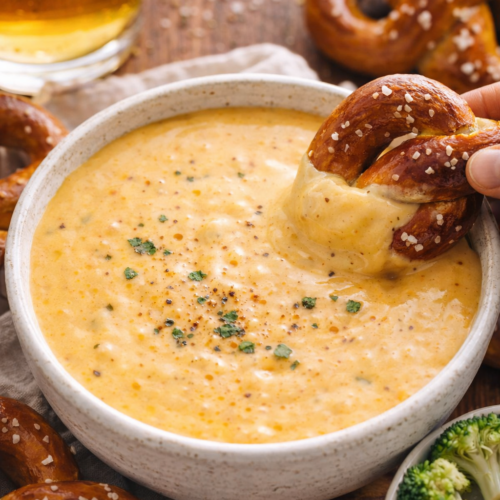 Beer Cheese Dip homemade cheese sauce real cheddar cheese