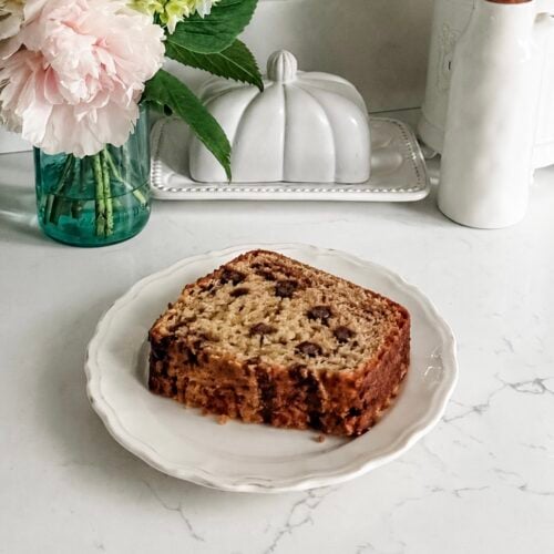 One bowl chocolate chip banana bread