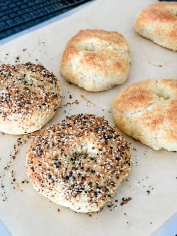 homemade bagels protein yogurt